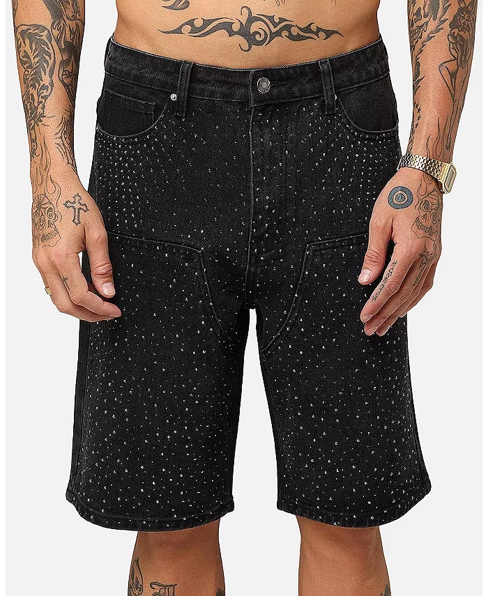 

Мужские джинсовые шорты с пряжкой на спине Xxiii, черный