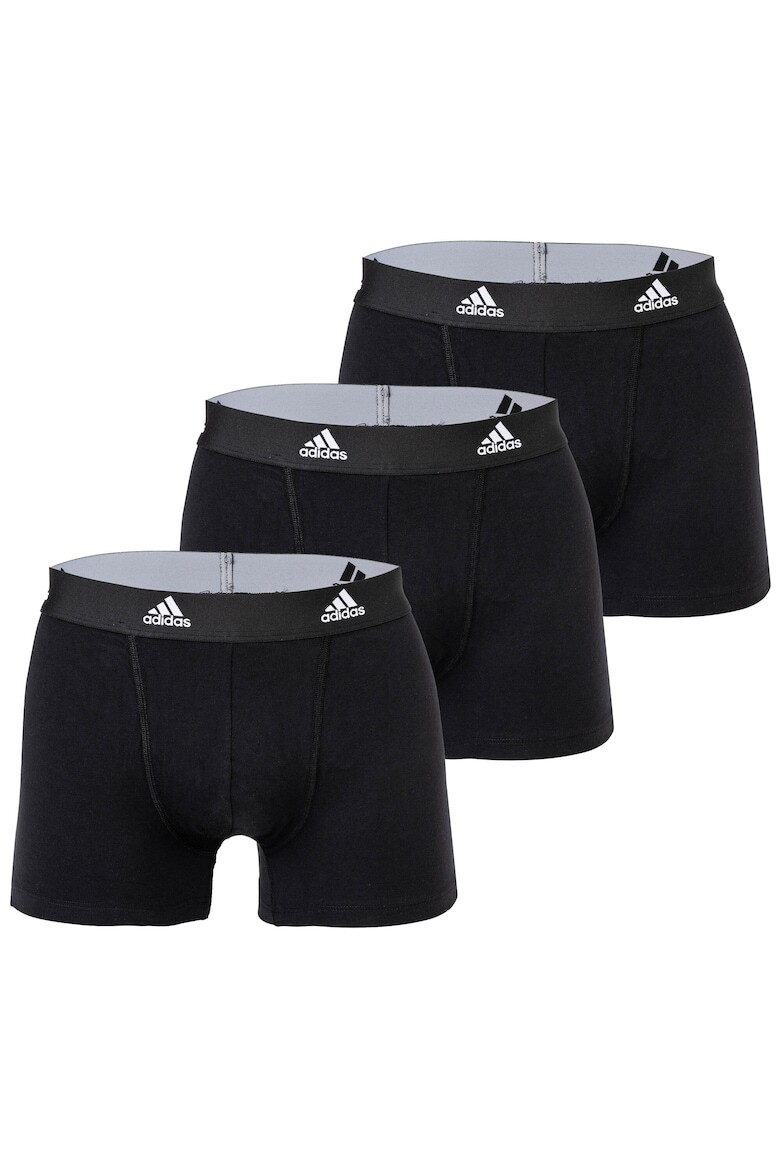 

Боксеры Active Flex с логотипом на поясе - 3 пары Adidas, черный