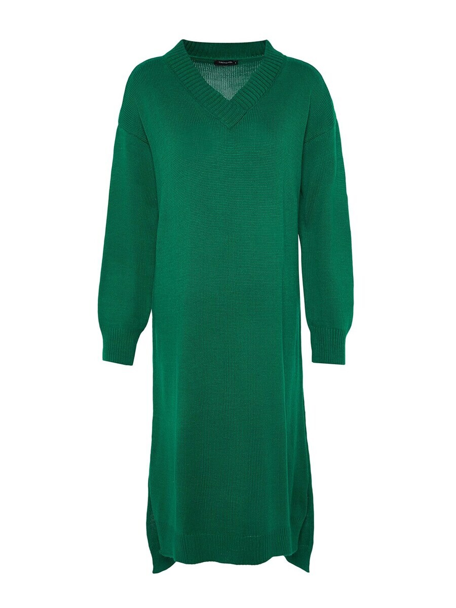 

Вязаное платье Trendyol Knitted dress, темно-зеленый