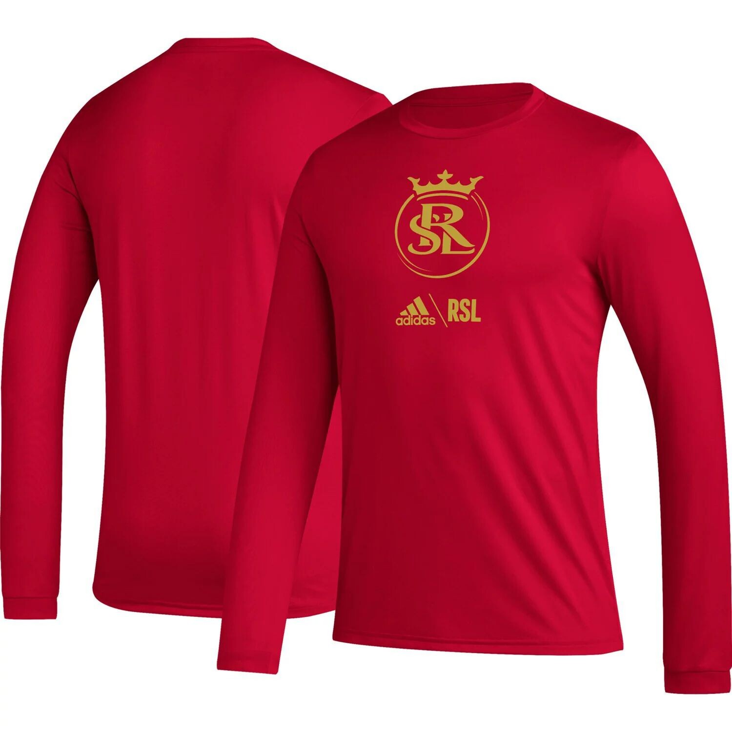 

Мужская красная футболка с длинным рукавом Real Salt Lake Icon adidas, Красный, Мужская красная футболка с длинным рукавом Real Salt Lake Icon adidas