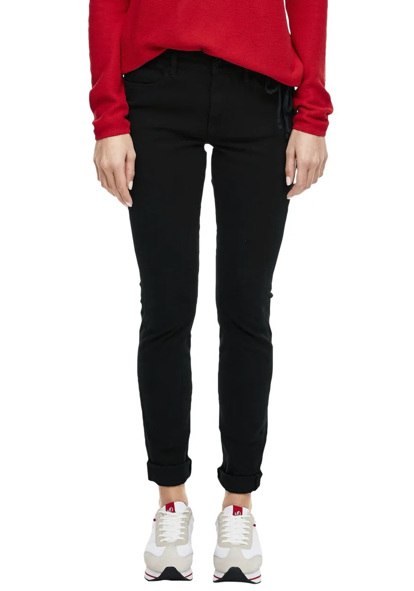 

Джинсы скинни S.Oliver, классные, в разных стирках, цвет Grey/Black Denim