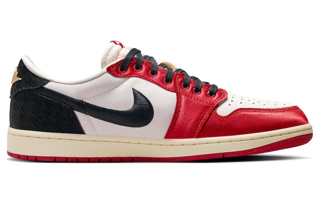 Jordan Air Jordan 1 Vintage Баскетбольные кроссовки унисекс, Черный/Белый/Красный — фото 2
