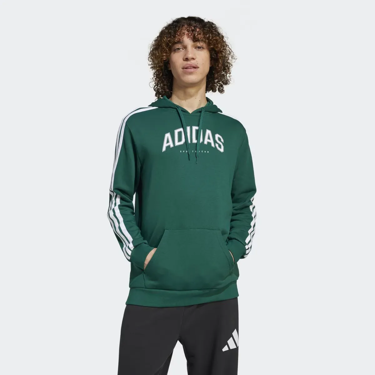 

Мужская толстовка с капюшоном Adidas Codes Collegiate Graphic, зеленый