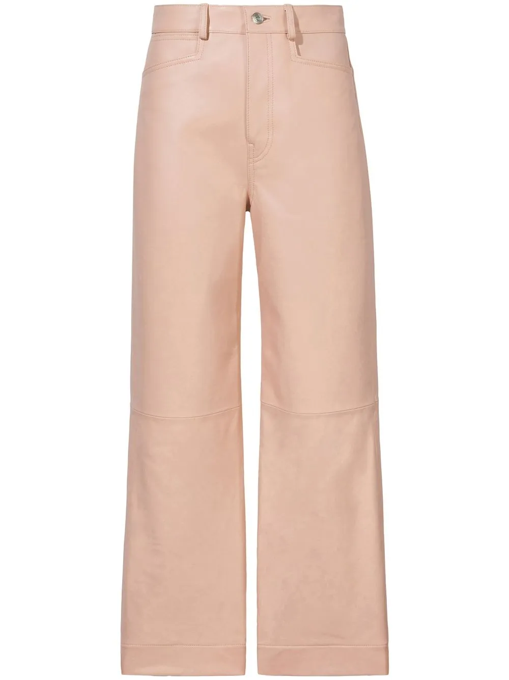 

Укороченные кожаные брюки Proenza Schouler White Label, розовый