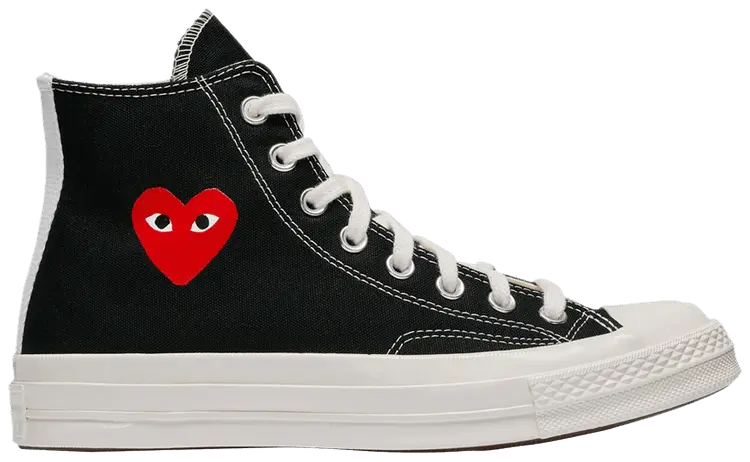 

Кроссовки Converse Comme des Garçons PLAY x Chuck 70 High 'Small Red Heart - Black', черный
