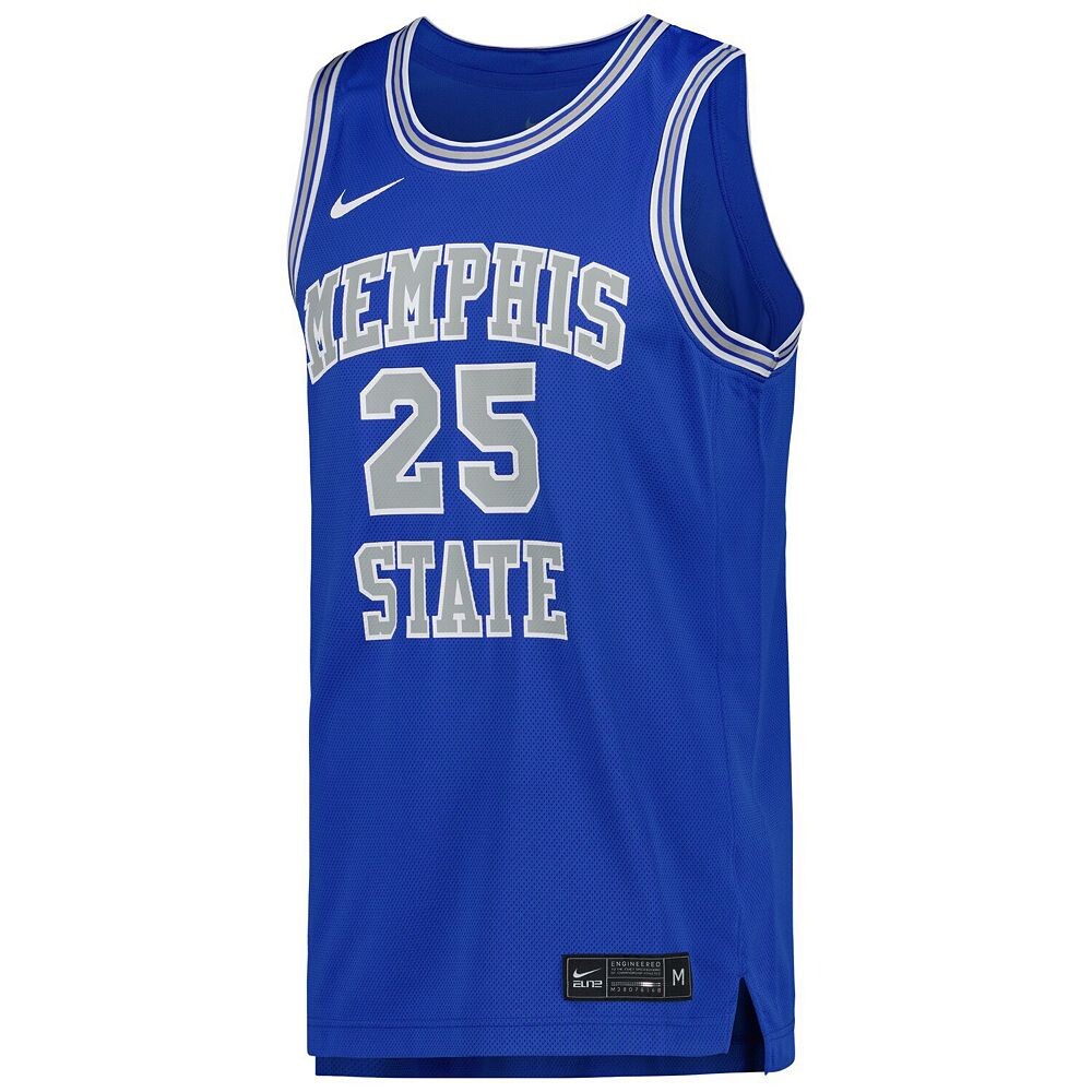 Мужская баскетбольная майка Nike Penny Hardaway Royal Memphis Tigers Retro Performance, цвет Mem Blue — фото 3