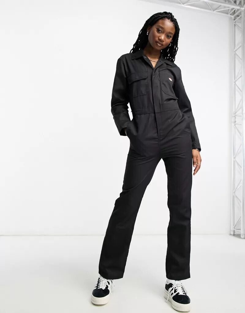 

Черный комбинезон с длинными рукавами Dickies Haughton