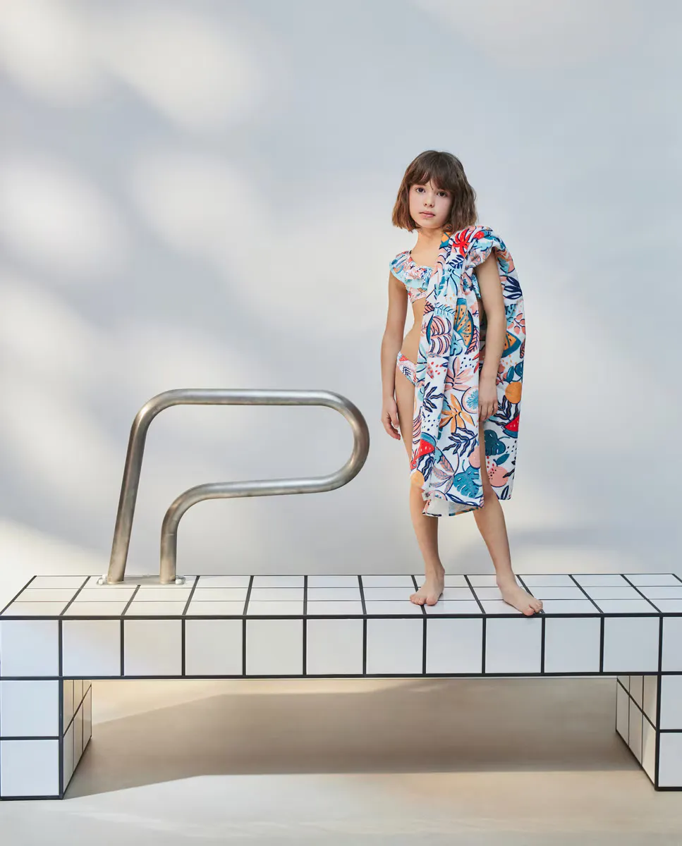 

Девичье бикини с тропическим принтом Kids El Corte Inglés, многоцветный