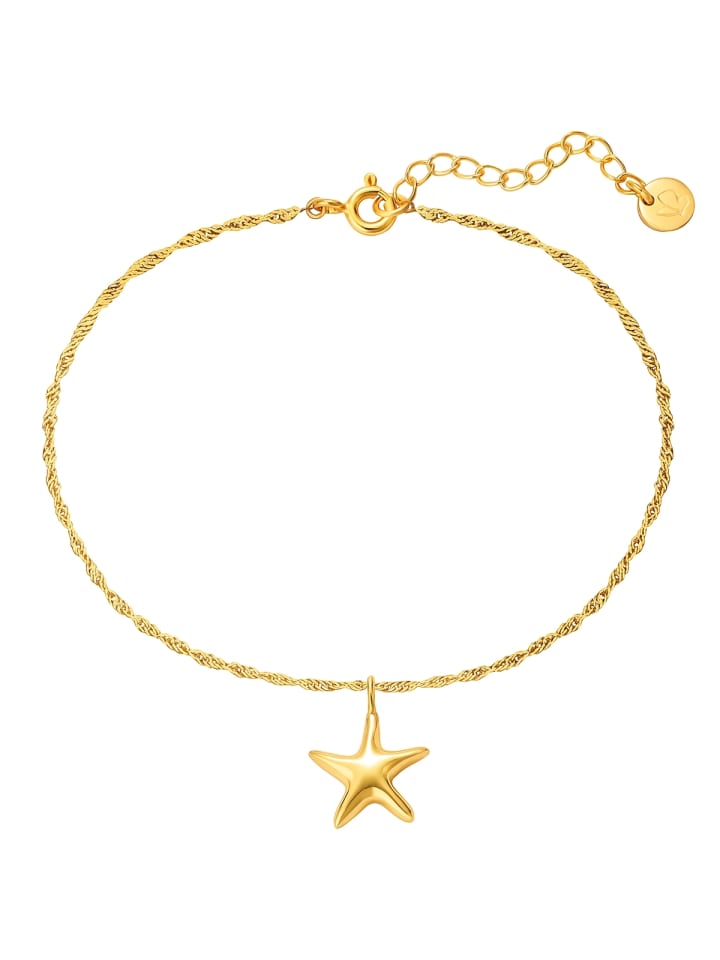 

Glanzstücke München Браслет в виде морской звезды из стерлингового серебра с отделкой из желтого золота