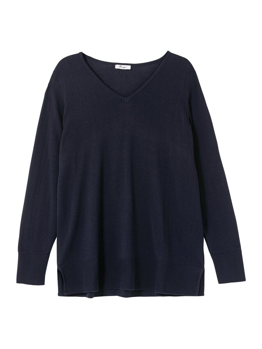 

Тонкий вязаный свитер SHEEGO Sweater, темно-синий