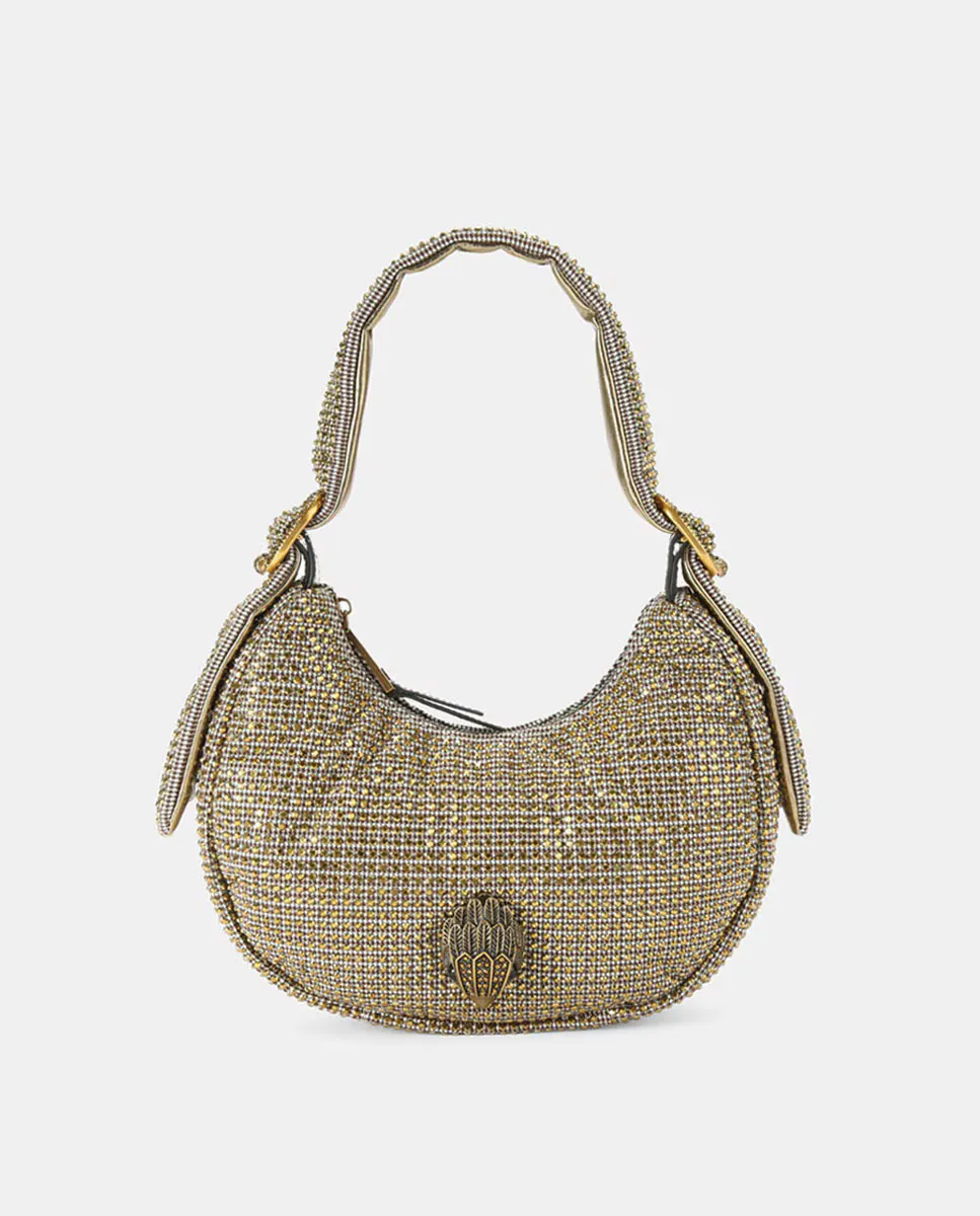 

Золотая сумка через плечо Puff Hobo Kensington Kurt Geiger, бежевый