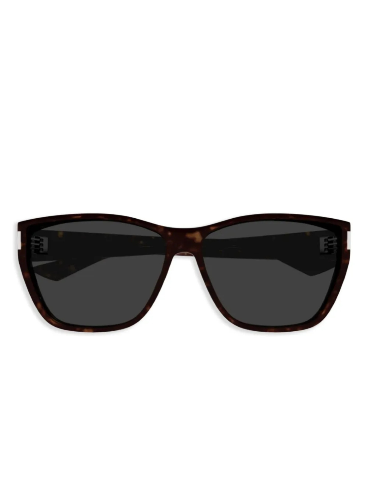 

Солнцезащитные очки в квадратной оправе Saint Laurent Eyewear, коричневый