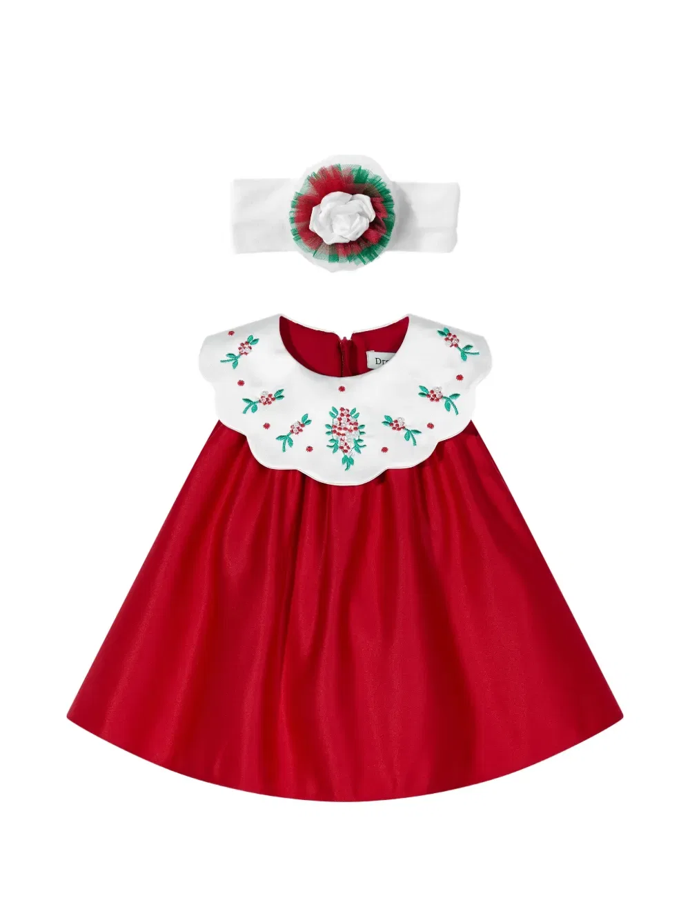 Комплект вышитого платья Dress & Fleur, красный