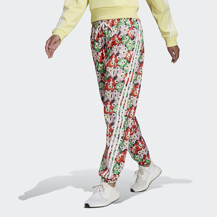 Marimekko X Marimekko трикотажные спортивные штаны женские разноцветные Adidas — фото 4