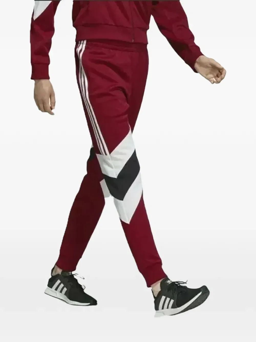 Спортивные брюки с боковой полосой Adidas, красный