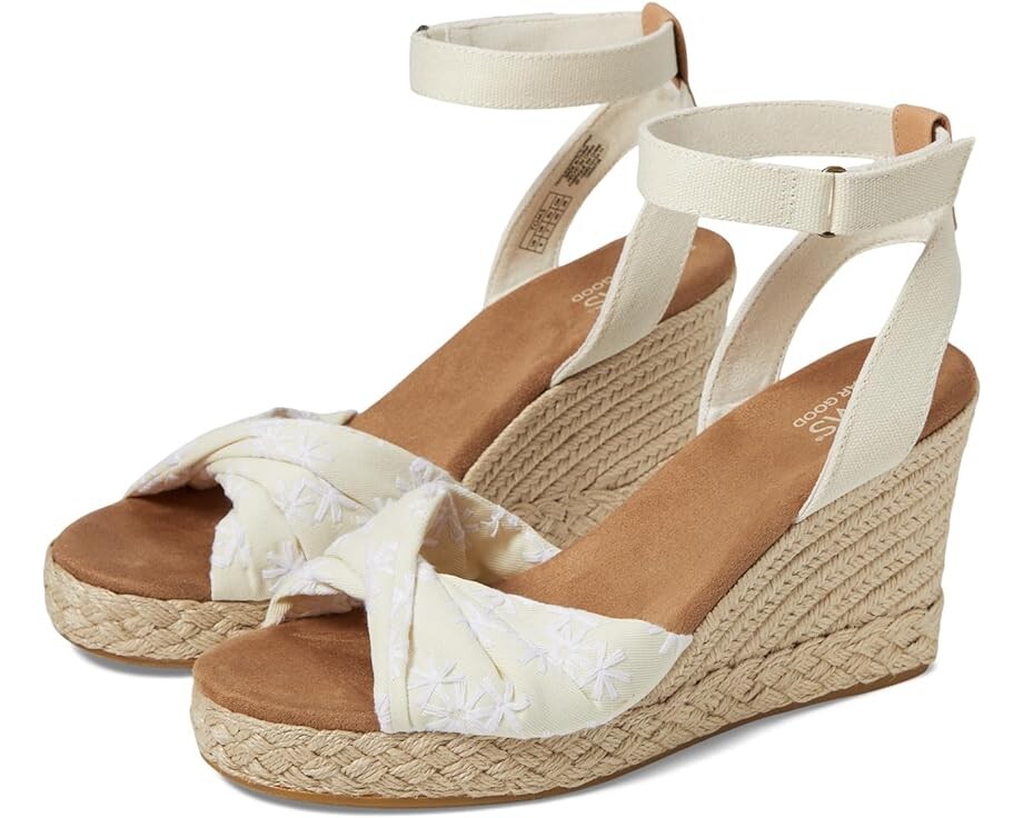 

Туфли TOMS Marisela, цвет Natural Embroidered Floral