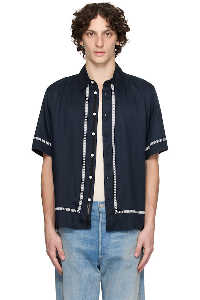 

Вышитая рубашка Dalton Rag & Bone, синий