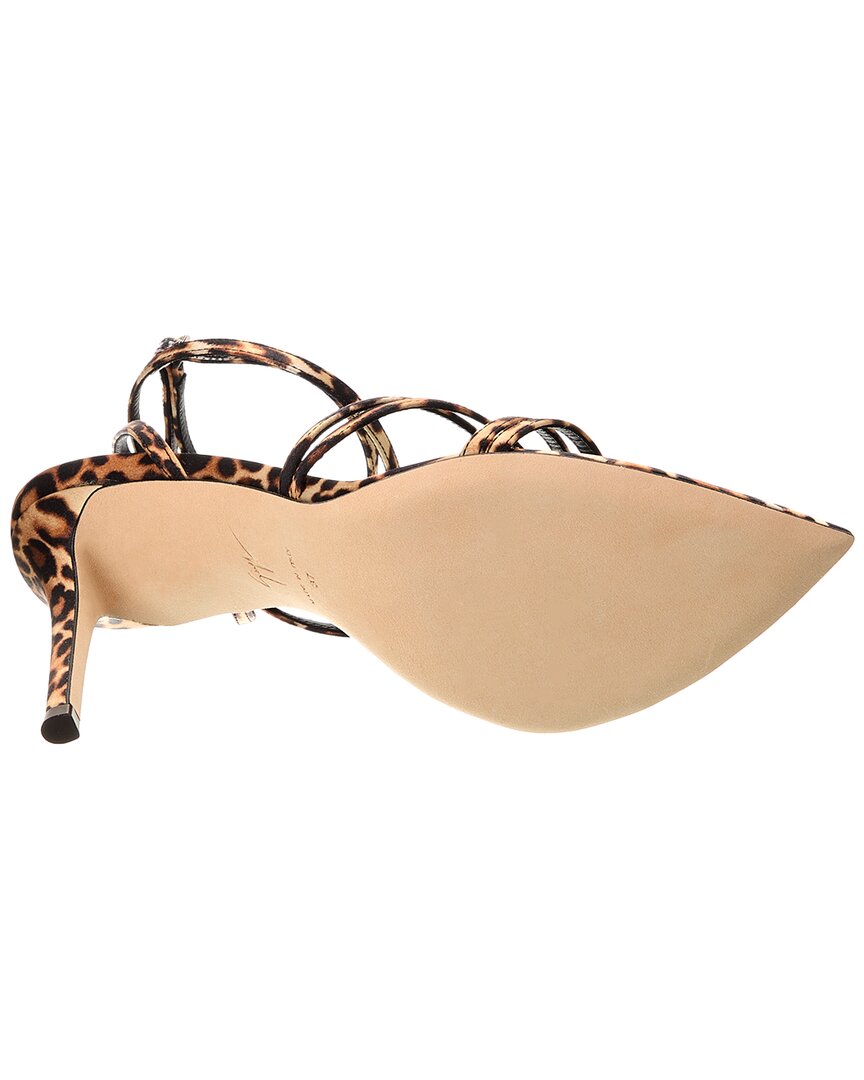 Giuseppe Zanotti Intriigo Claire 90 Satin Sandal, коричневый — фото 4