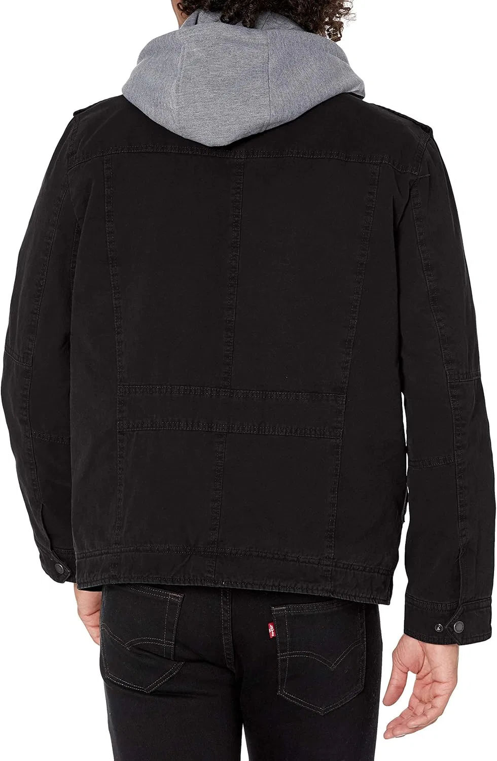 Куртка военная хлопковая Levi's, Black/Quilted Lining — фото 2