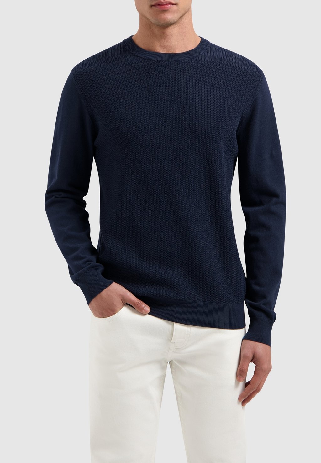 

Джемпер REGULAR FIT CREWNECK Pure Path, темно-синий