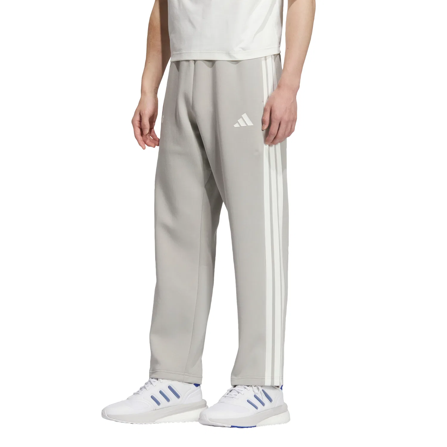 Мужские серые трикотажные спортивные брюки Modern Sport от Adidas — фото 4