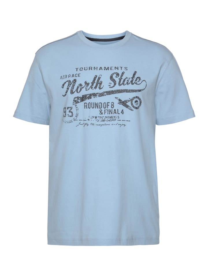 

Футболка цвета ледяной синевы Man's World