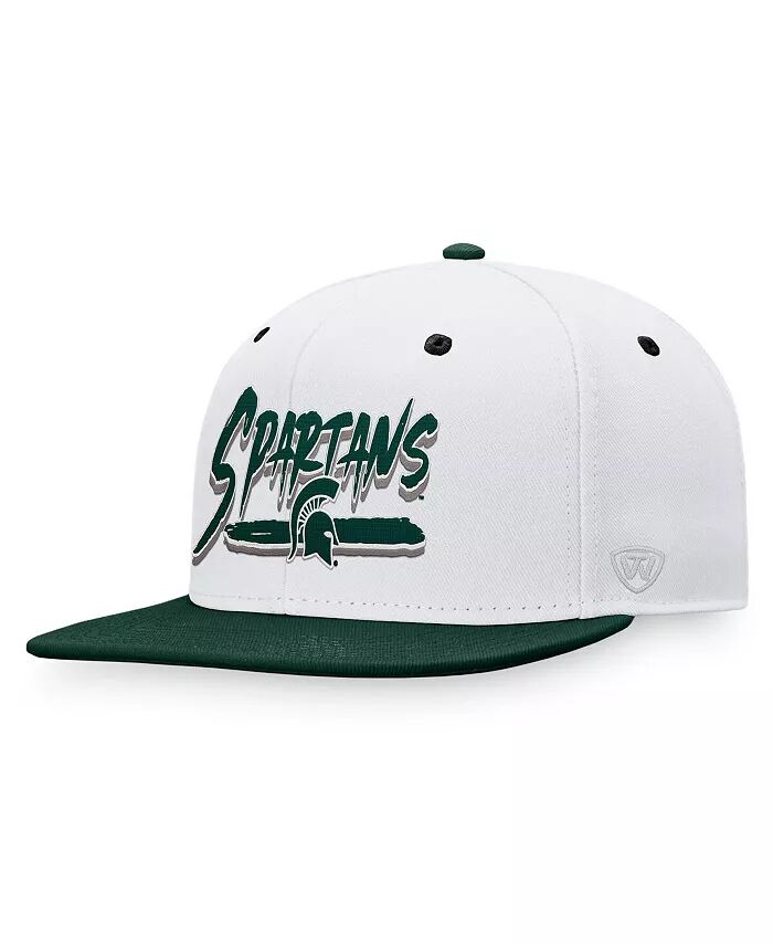 

Мужская бело-зеленая кепка Michigan State Spartans Sea Snapback Top Of The World, белый