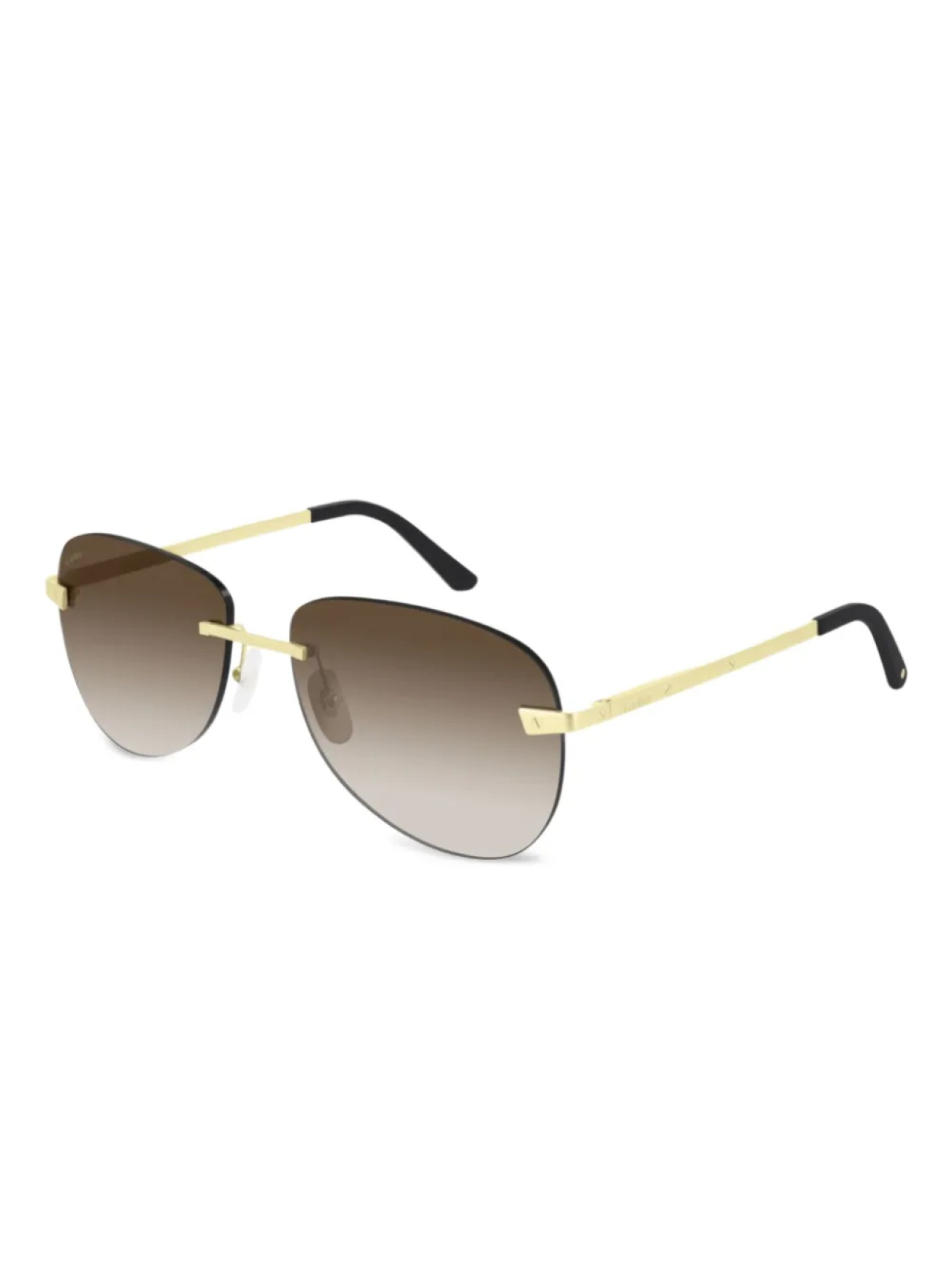 

Солнцезащитные очки Сантос де Картье Cartier Eyewear, золотой