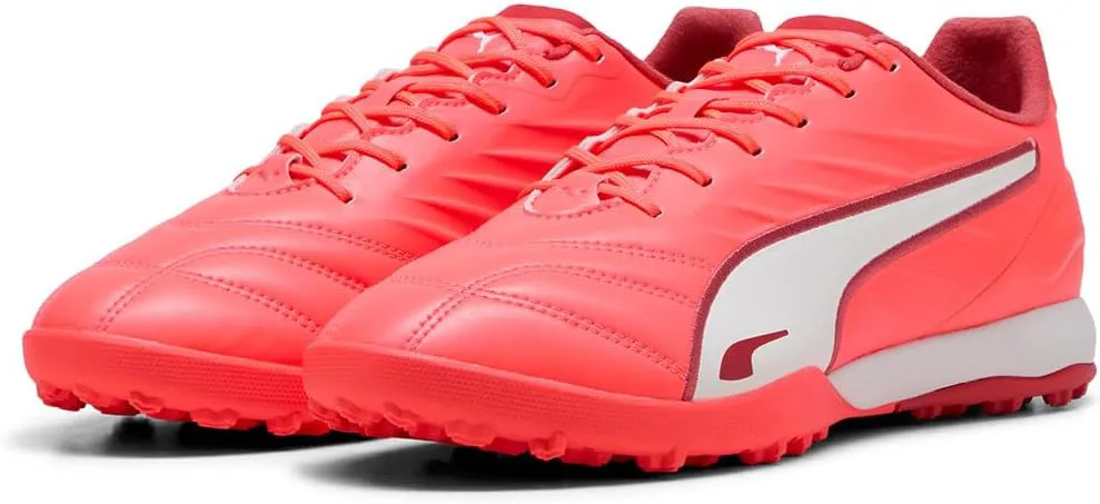 

Футбольные бутсы PUMA King Pro Turf для мужчин, для игры на искусственном газоне - черные, белый/красный