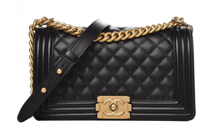 CHANEL Мужская сумка через плечо из телячьей кожи с рутениевым покрытием металла черный — фото 2