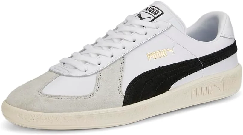 Мужские кроссовки PUMA Army Trainer на шнуровке повседневные - белые, белый — фото 2