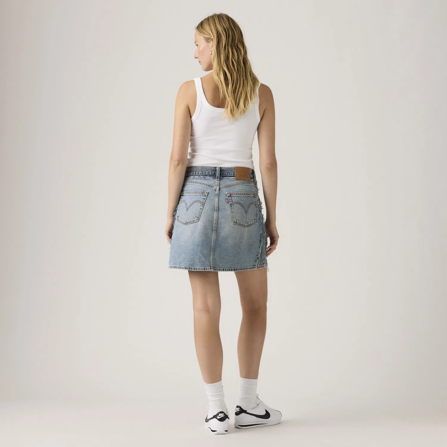 Юбка с деконструированным краем Levi's, Medium Wash — фото 3