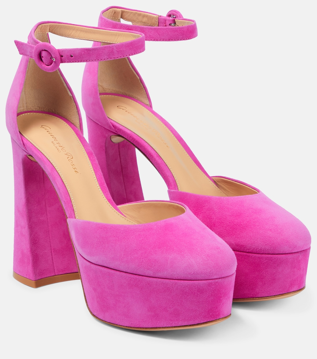 Замшевые туфли Holly D'orsay Gianvito Rossi, Bloom