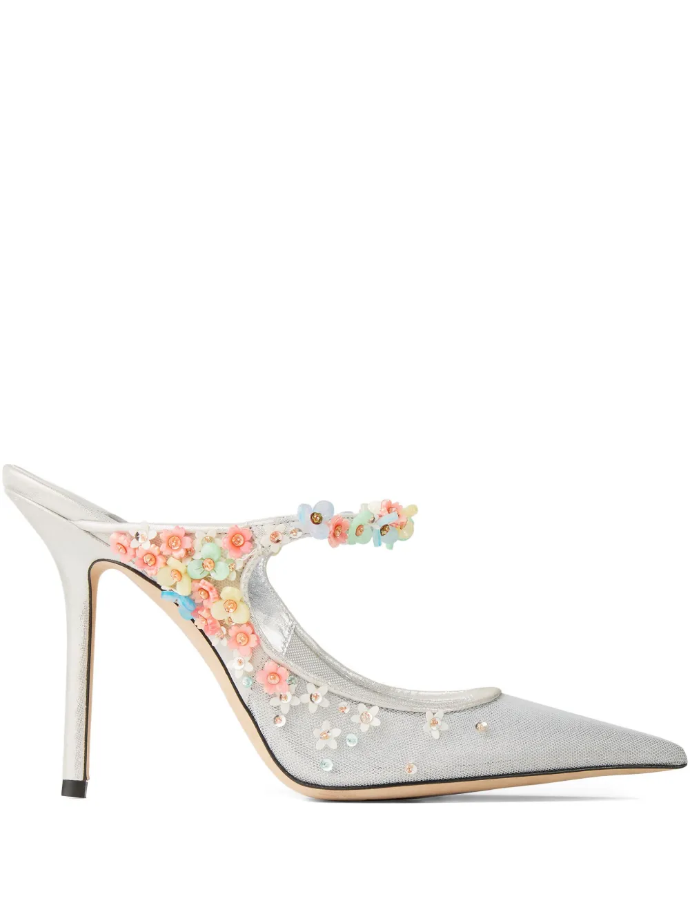 Туфли Bing Daisy 100 JIMMY CHOO, серебяный