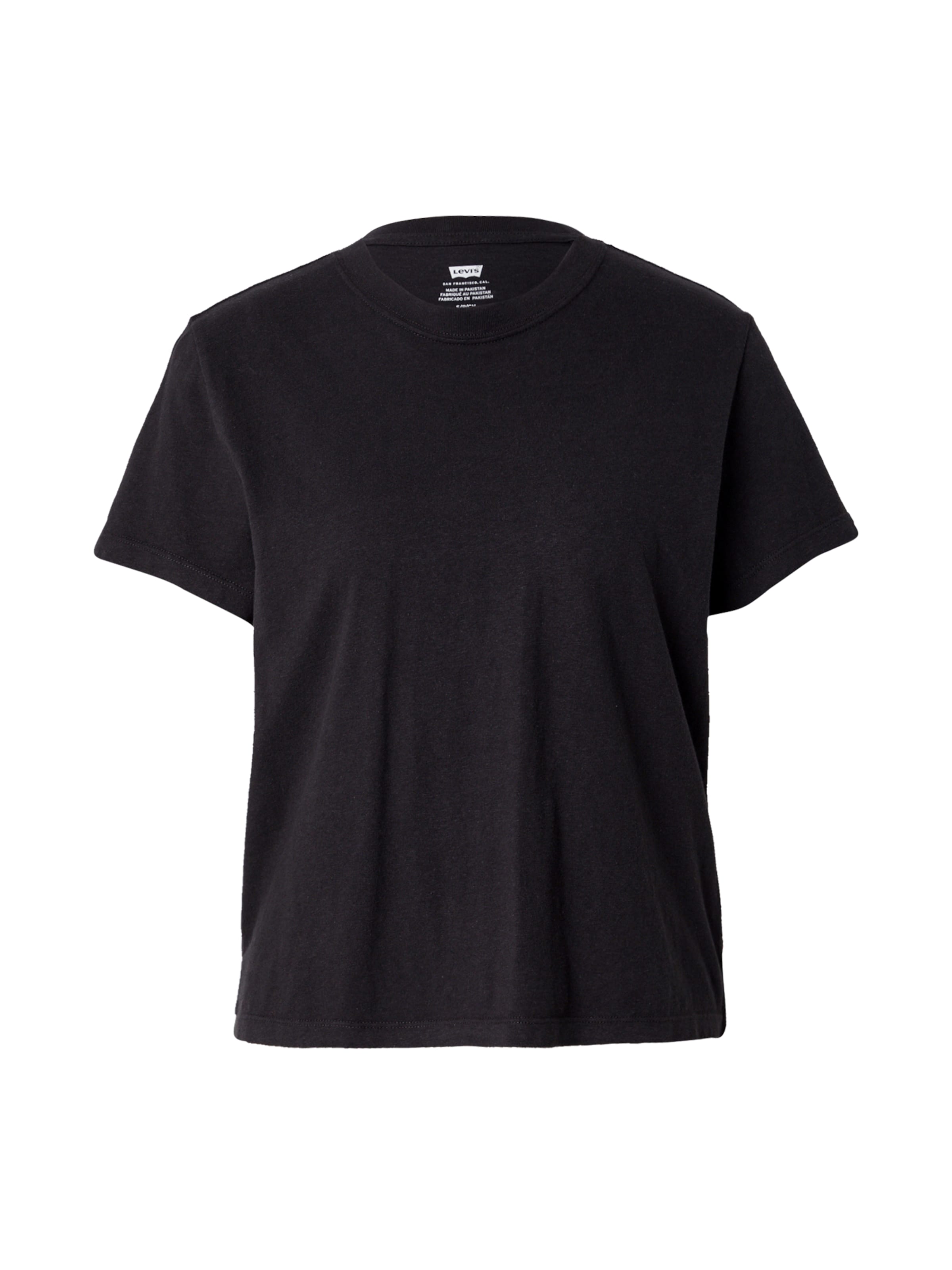 LEVI'S Футболка 'Favorite Slub Tee' в черном цвете