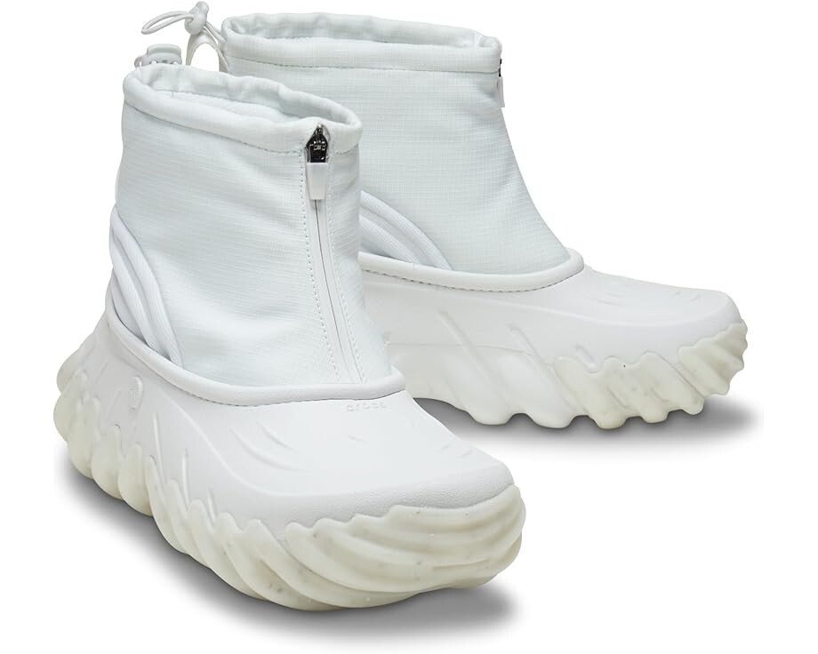 Ботинки женские Crocs Echo Boots короткие на молнии, белый