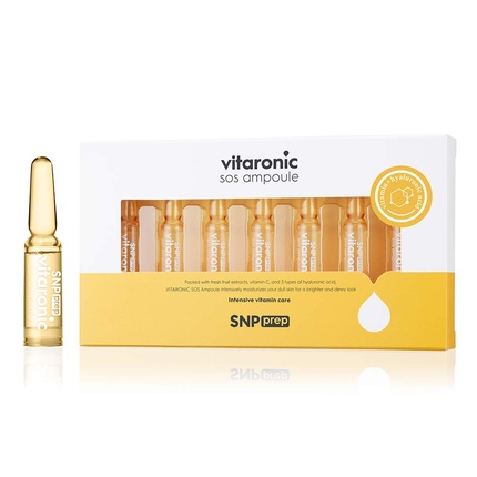 

Snp Prep Vitaronic Sos Ampoule с питательным и увлажняющим эффектом для всех типов кожи, 7 флаконов по 1,5 мл на флакон – упаковка из 7 шт., Snp Shining Nature Purity