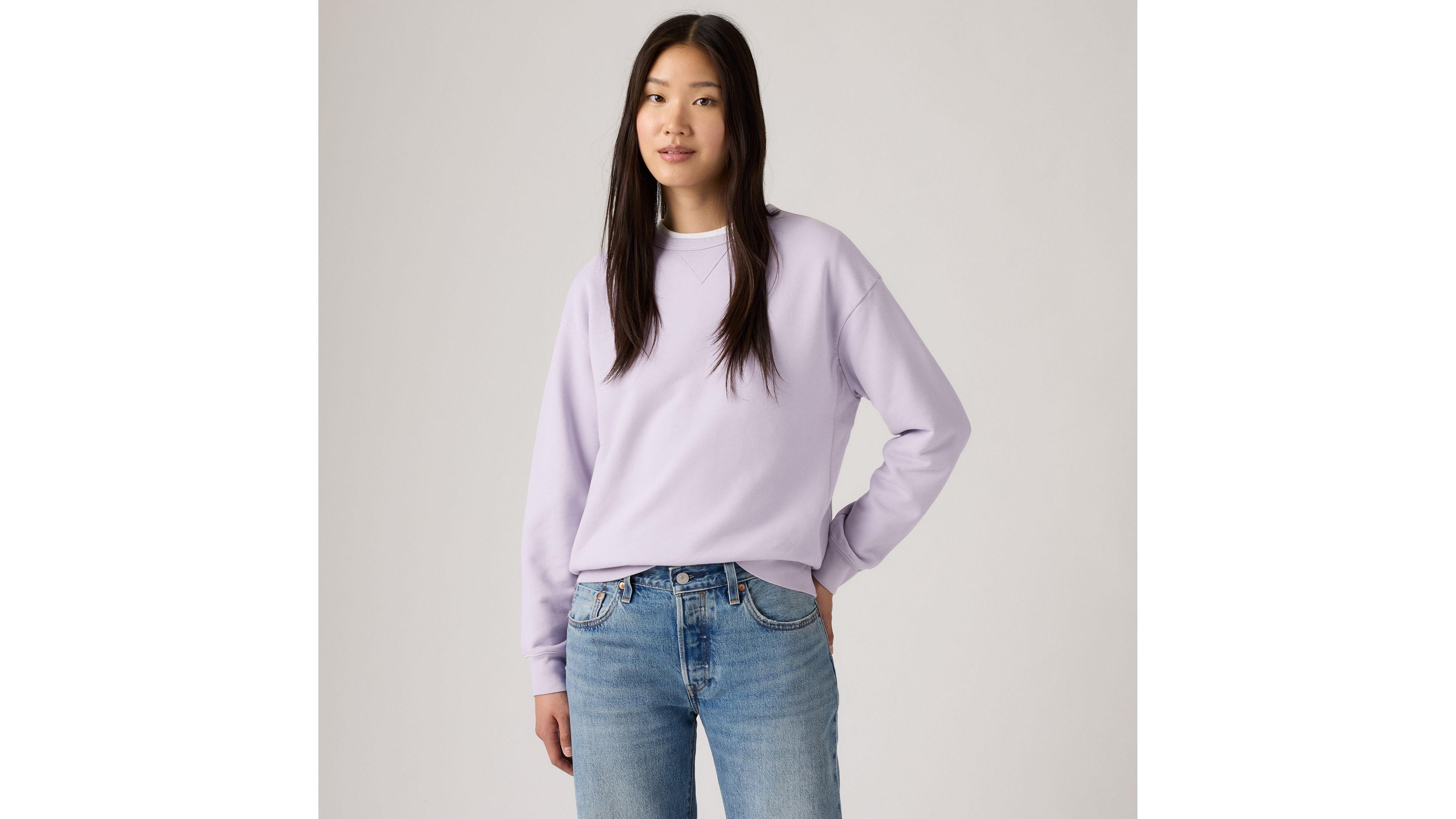 

Толстовка Heritage с круглым вырезом Levi's, Thistle - Purple