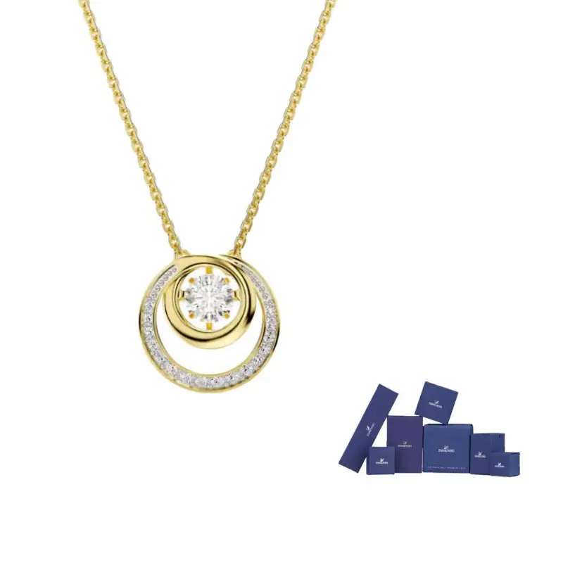 

Swarovski Колье из синтетического фианита унисекс белый