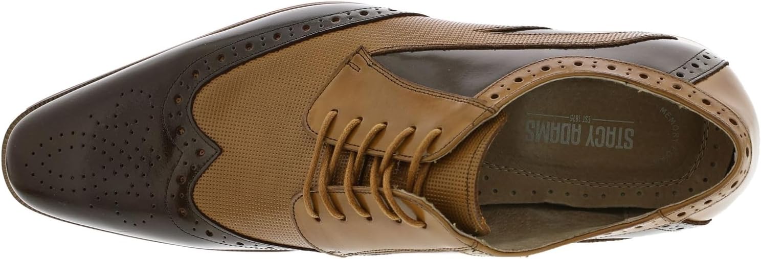 Мужские туфли Stacy Adams Ivingale Wingtip на шнуровке, коричневый — фото 2