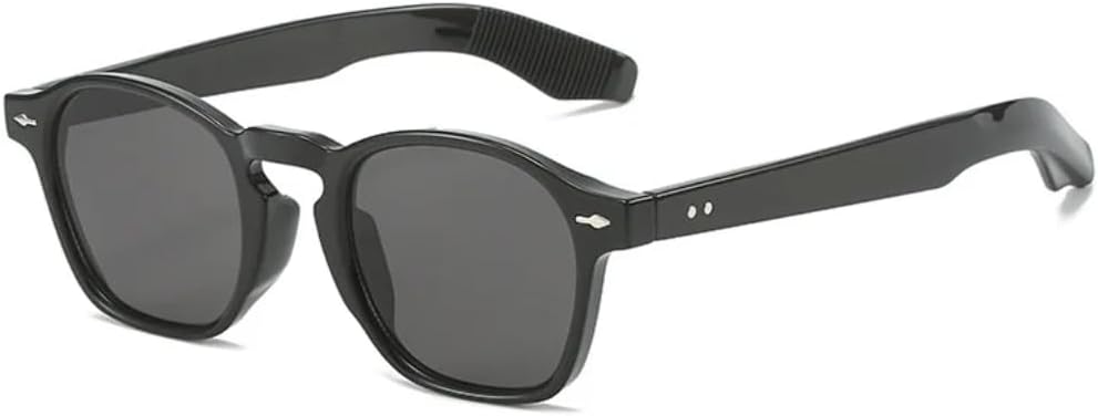 

Солнцезащитные очки для мужчин и женщин - защита UV400 - круглые линзы Rivet черного и синего цвета для занятий спортом на открытом воздухе и вождения DSVIGF, Tyj247-1