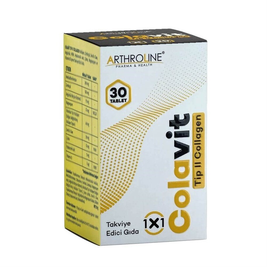 

Коллагеновая добавка Colavit Tip2, 30 таблеток ARTHROLINE