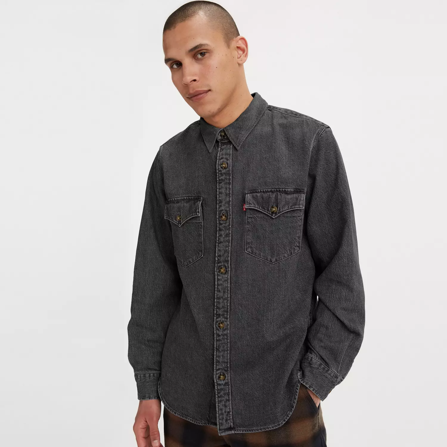 

Рубашка свободного кроя в стиле вестерн Levi's, черный