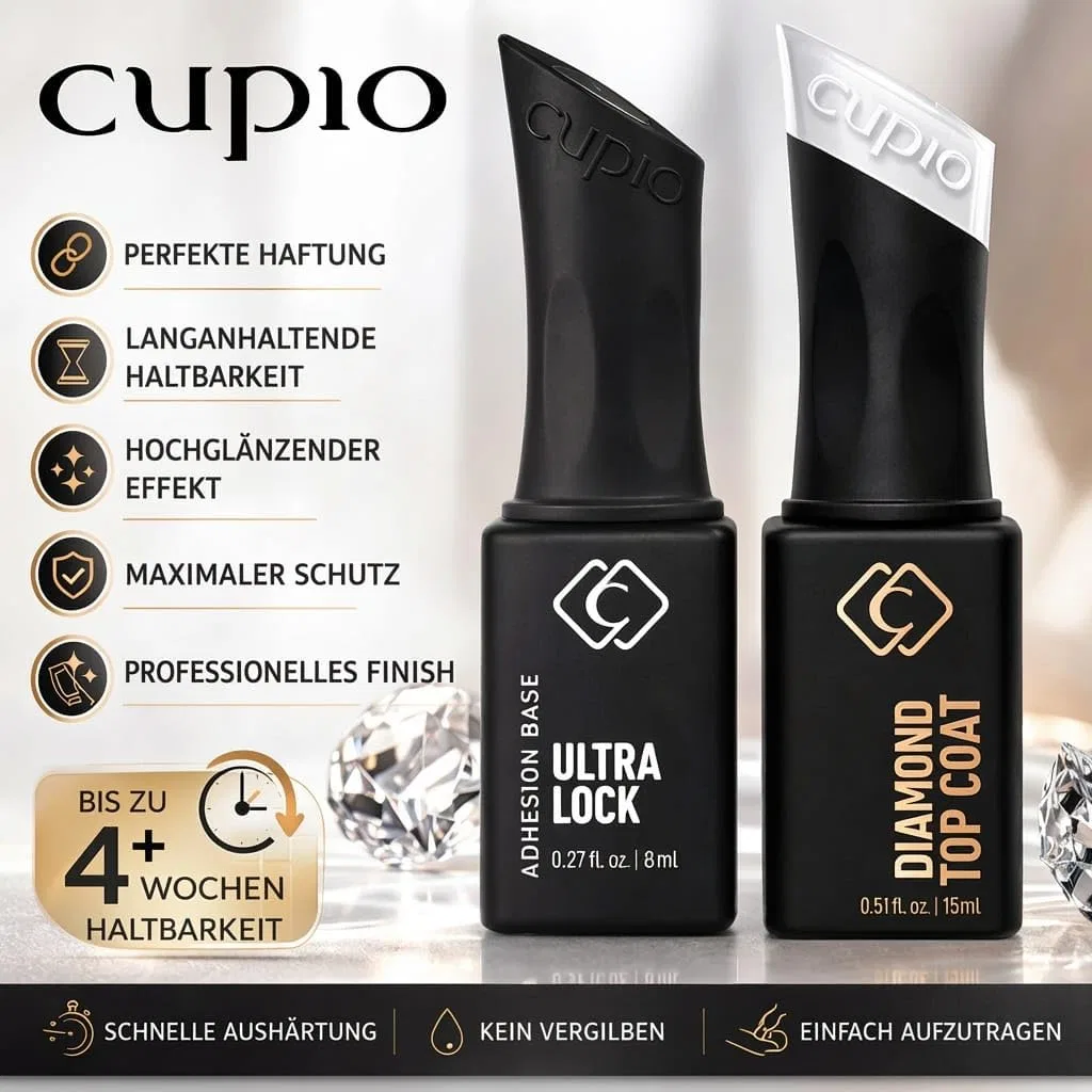 Набор базового и топового покрытия для гель-лака «Ultra Lock Base + Diamond Top Coat» от Cupio Cupio — фото 2