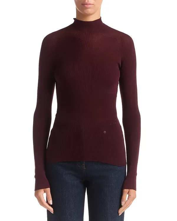 Бесшовный ребристый верх Versace, Burgundy