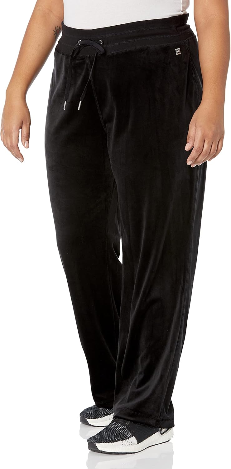 

Женские мягкие широкие брюки Calvin Klein из велюра на каждый день, Black