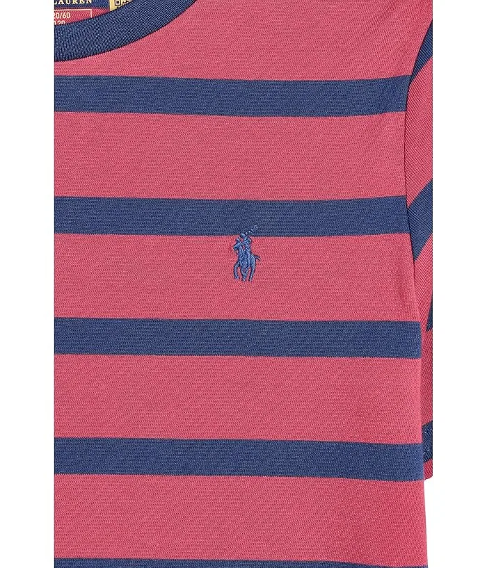 Футболка полосатая хлопок Striped Cotton Jersey Tee Polo Ralph Lauren Kids, Plato Green/Multicolor — фото 3