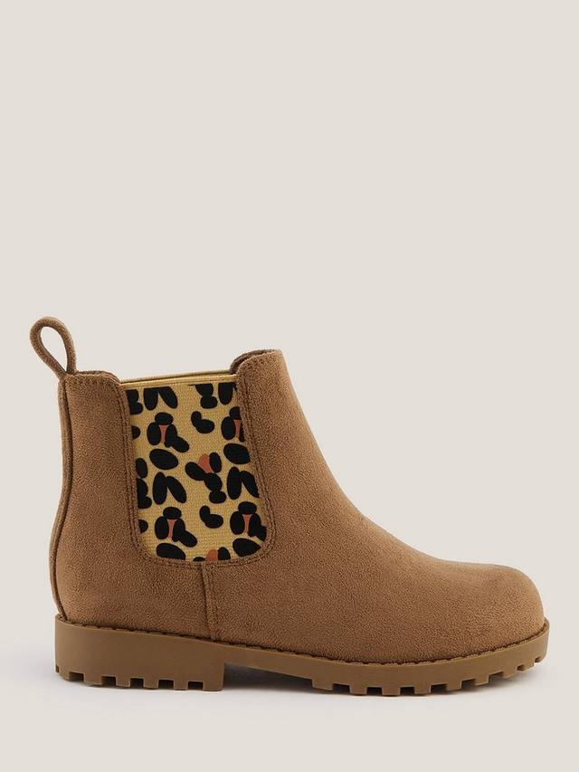 

Детские челси-ботинки leopard Monsoon, Tan