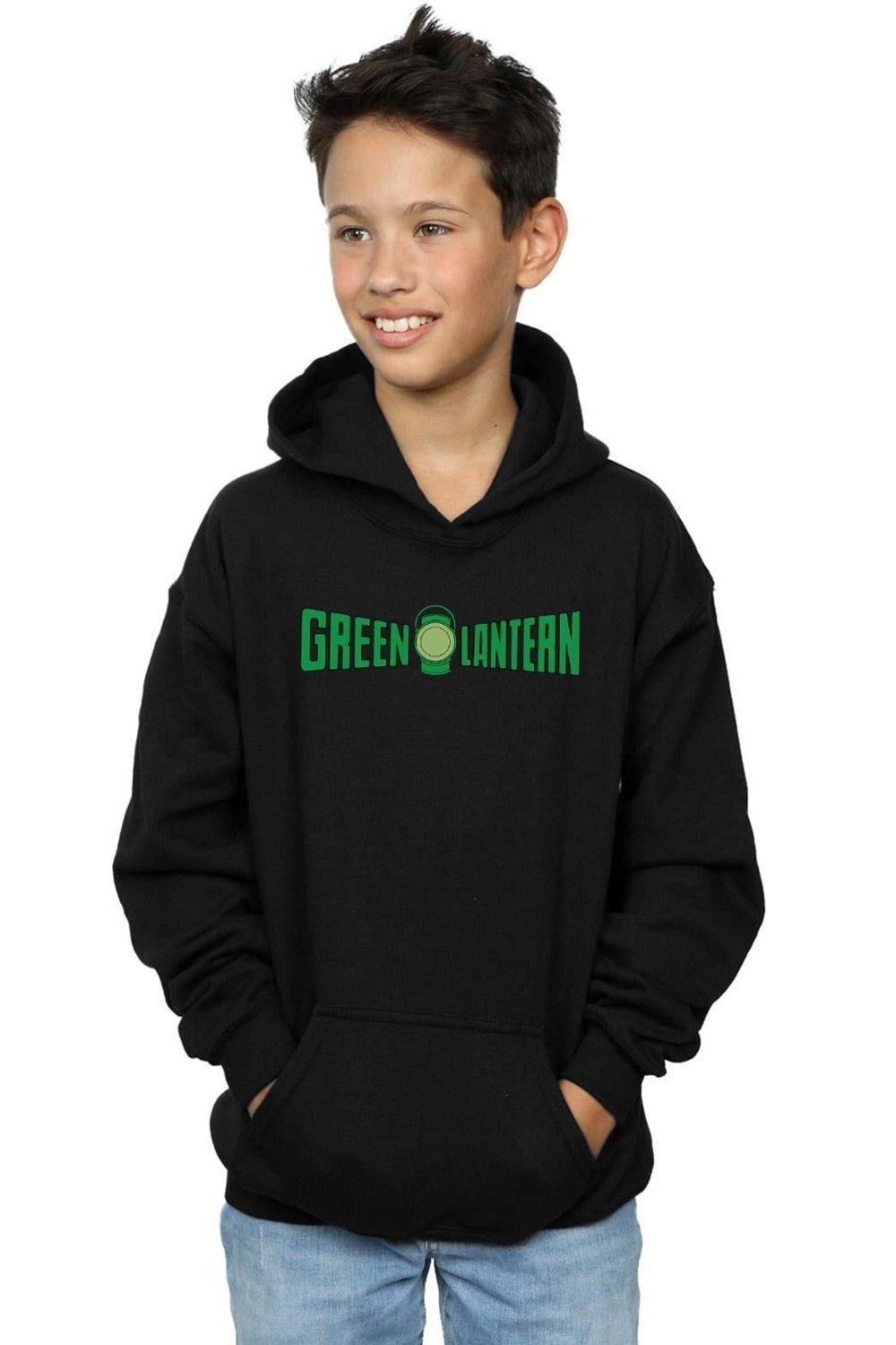 

Худи с текстовым логотипом Green Lantern DC Comics, черный