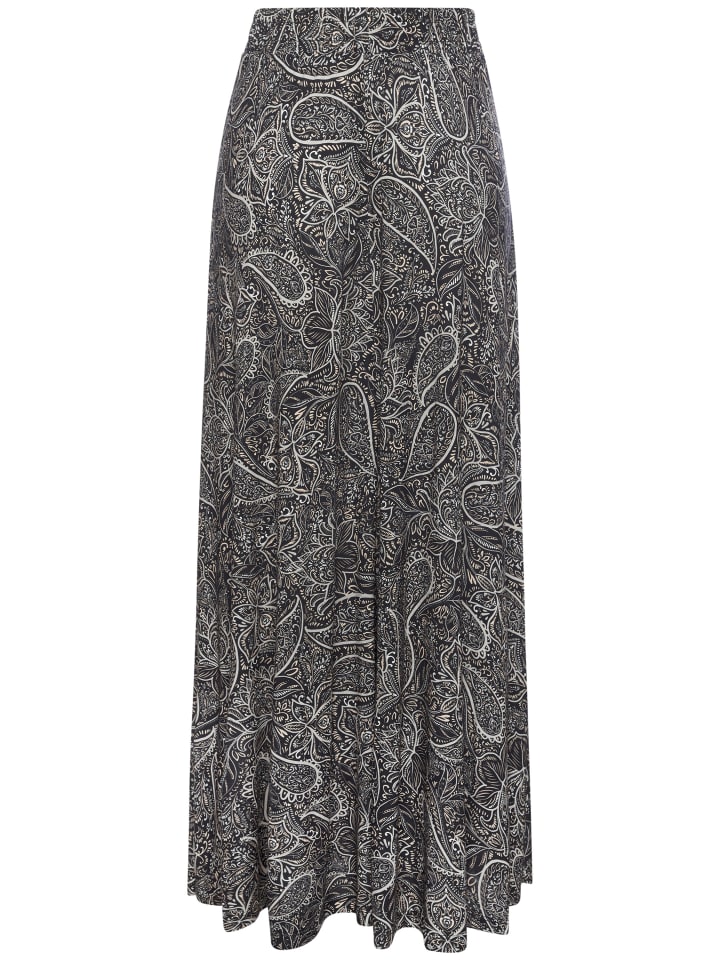 

Юбка макси с принтом черного, серого и кремового цветов LASCANA